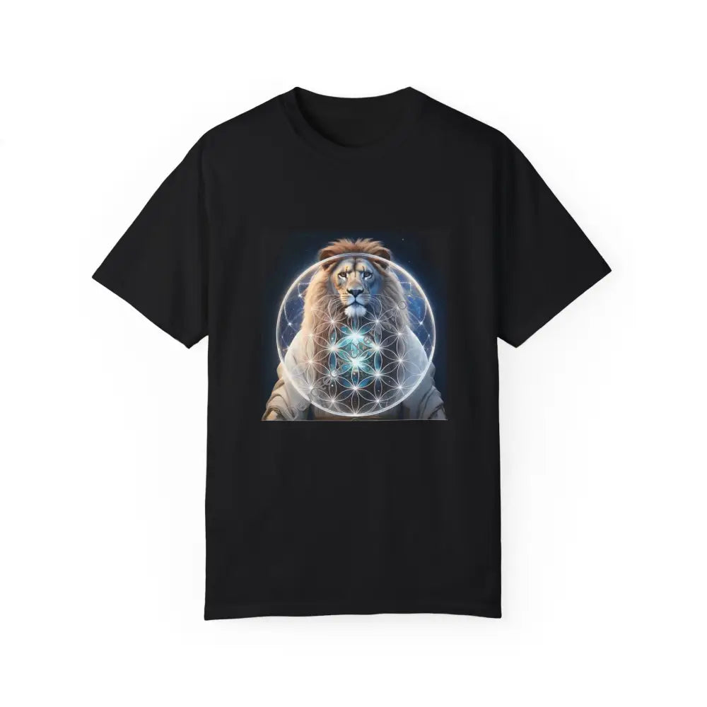 Mystic Lion Unisex Garment-Dyed T-Shirt Black / S