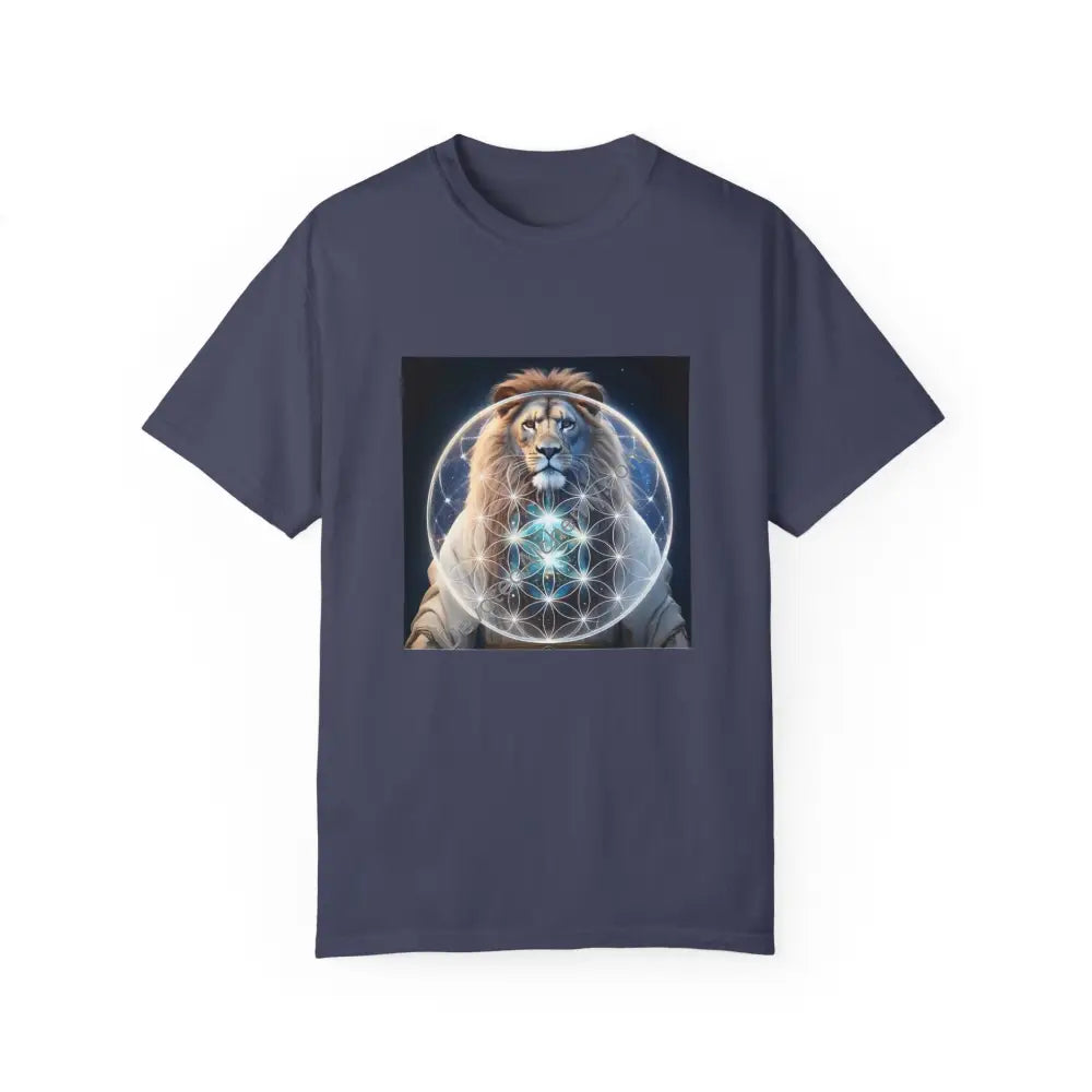 Mystic Lion Unisex Garment-Dyed T-Shirt Denim / S