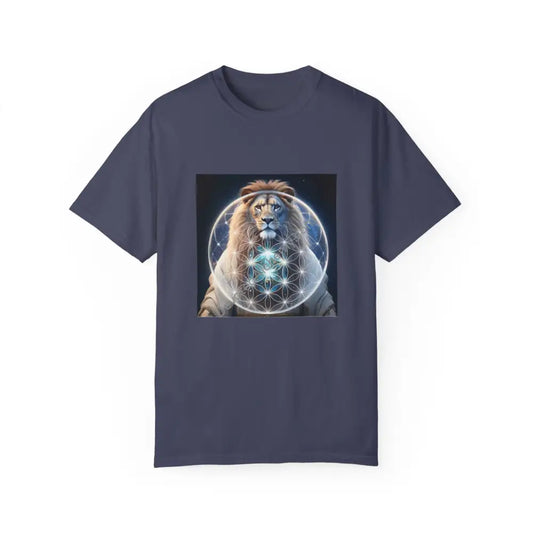 Mystic Lion Unisex Garment-Dyed T-Shirt Denim / S