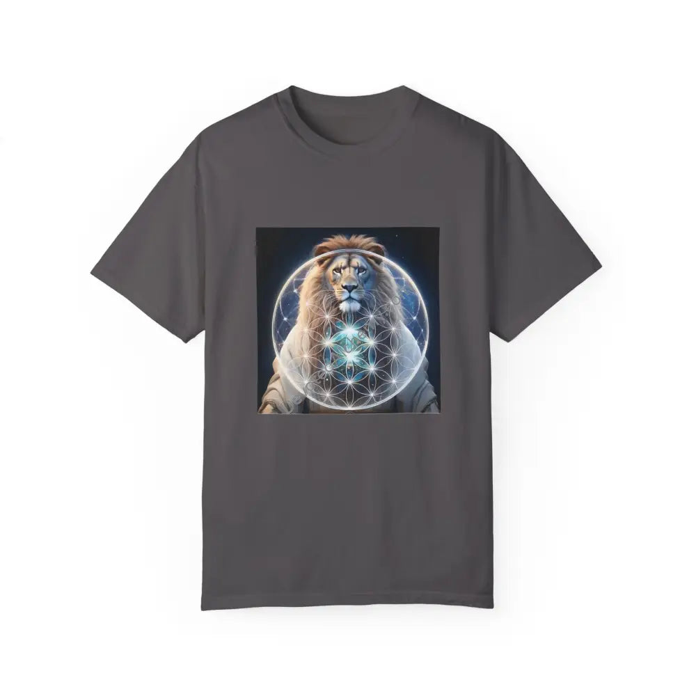 Mystic Lion Unisex Garment-Dyed T-Shirt Graphite / S