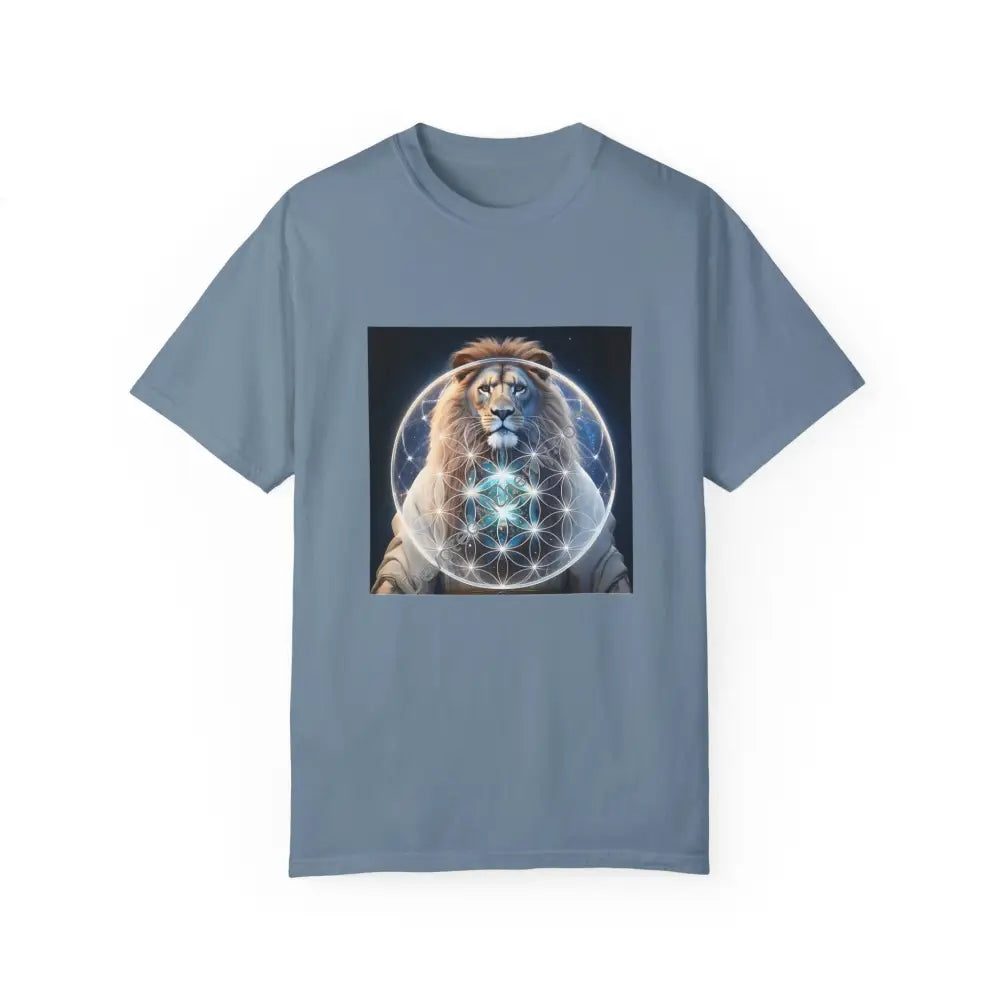 Mystic Lion Unisex Garment-Dyed T-Shirt Ice Blue / S