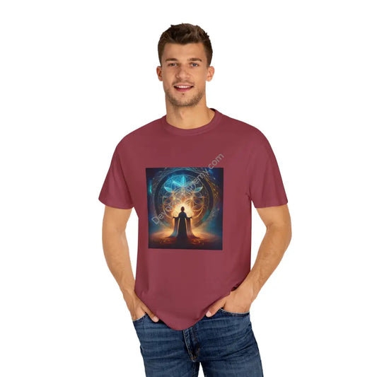 Spiritual Awakening Unisex Garment-Dyed T-Shirt Chili / S