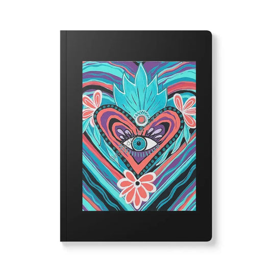 Visionary Heart Softcover Journal 100 pages (50 sheets) / Ruled line / 5.75’’ x 8’’ Paper products